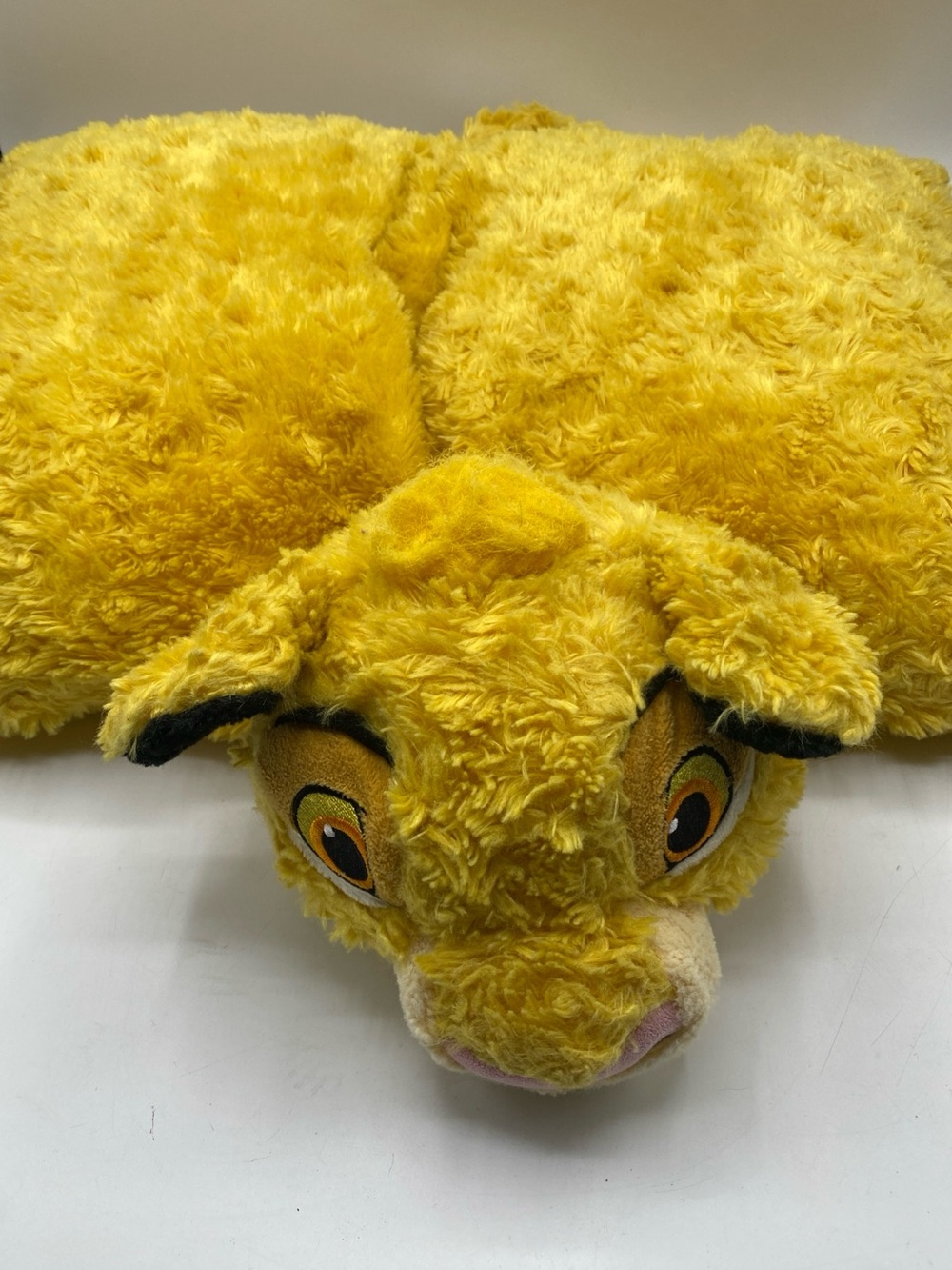 Disney Parks Simba Pillow Pet The Lion King Plush Stuffed Animal 20x14" Soft